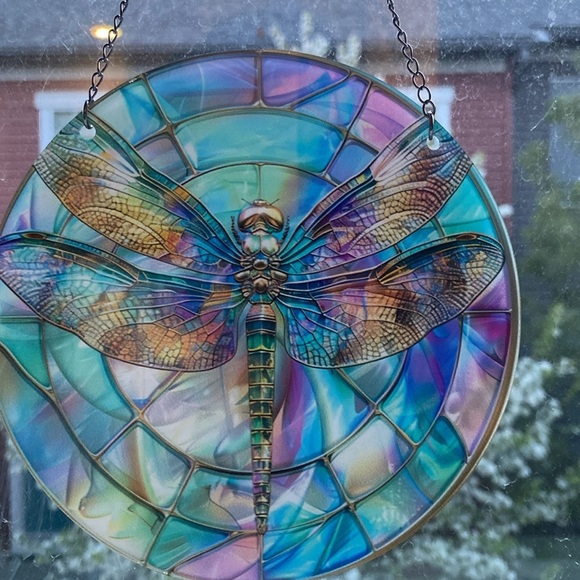 🌼2 for $25🌼 Dragonfly, pastel colors, 6 inches, acrylic, suncatcher - Picture 5 of 5